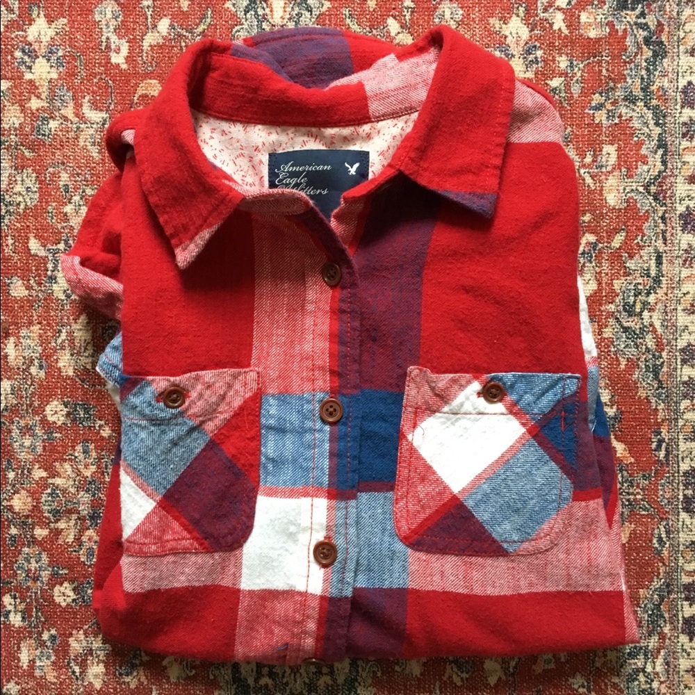 Plaid button up shirt